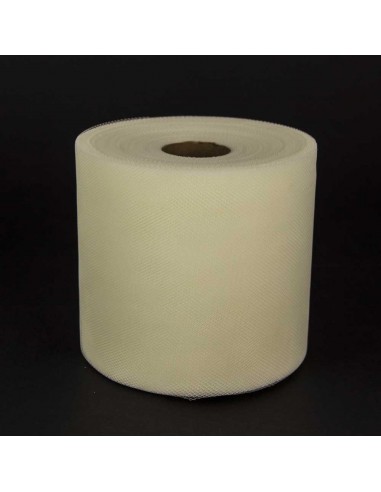 AVORIO METRI Mt.50 ALTEZZA Cm.12,5 BOMBONIERA CONFETTI BOBINA TULLE VELO COLORE 