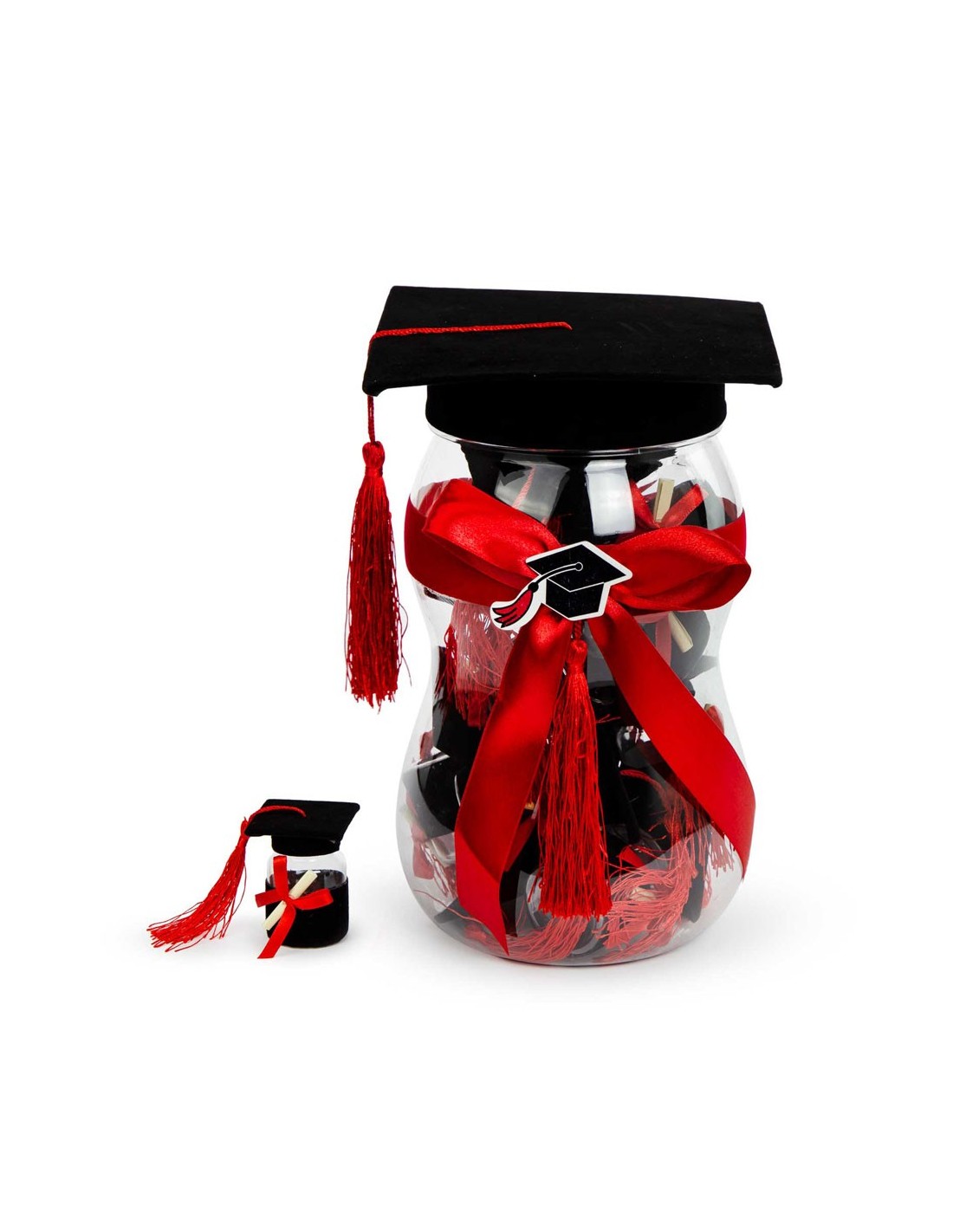 Bomboniera barattolo maxi contenitore per portaconfetti laurea con