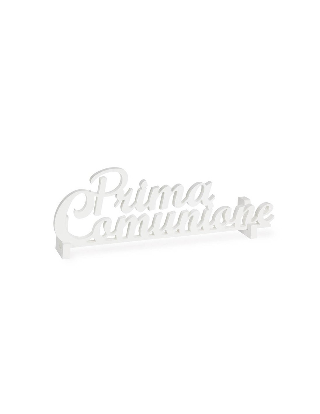 Centrotavola Prima Comunione In Legno Con Scritta Dorata E Coriandoli - Decorazione Festa Battesimo E Cresima - Foto 6