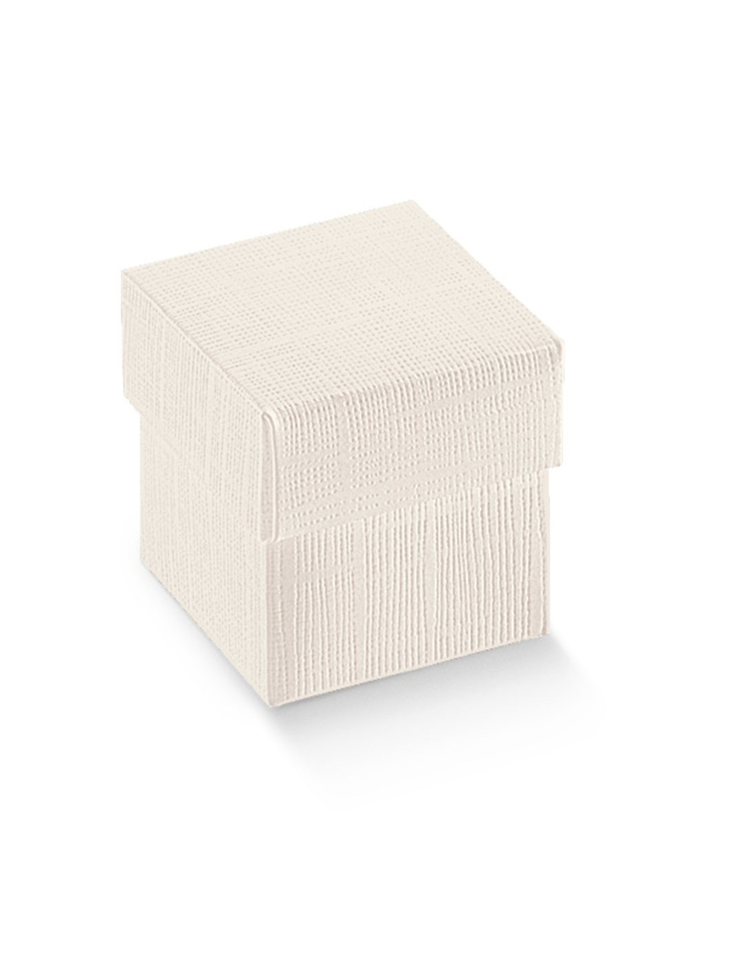 Set 12 pz scatoline portadolci in carta cm 12 x 12 x 12 con finestra colore bianca 