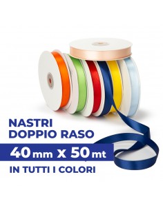 Nastro doppio raso da 40 mm 50 metri 2
