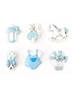 Magneti battesimo bimbo assortiti (12 pz) 2