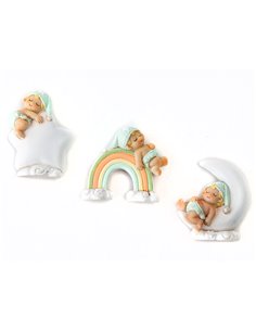 Bimbo addormentato con magnete tre modelli (12 pz) 2