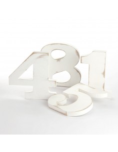 Numeri Shabby H 20 cm 2
