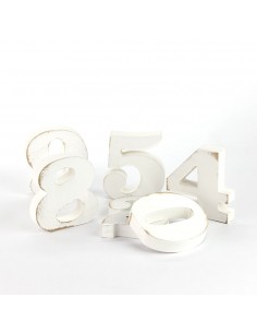 Numeri Shabby H 10 cm 2