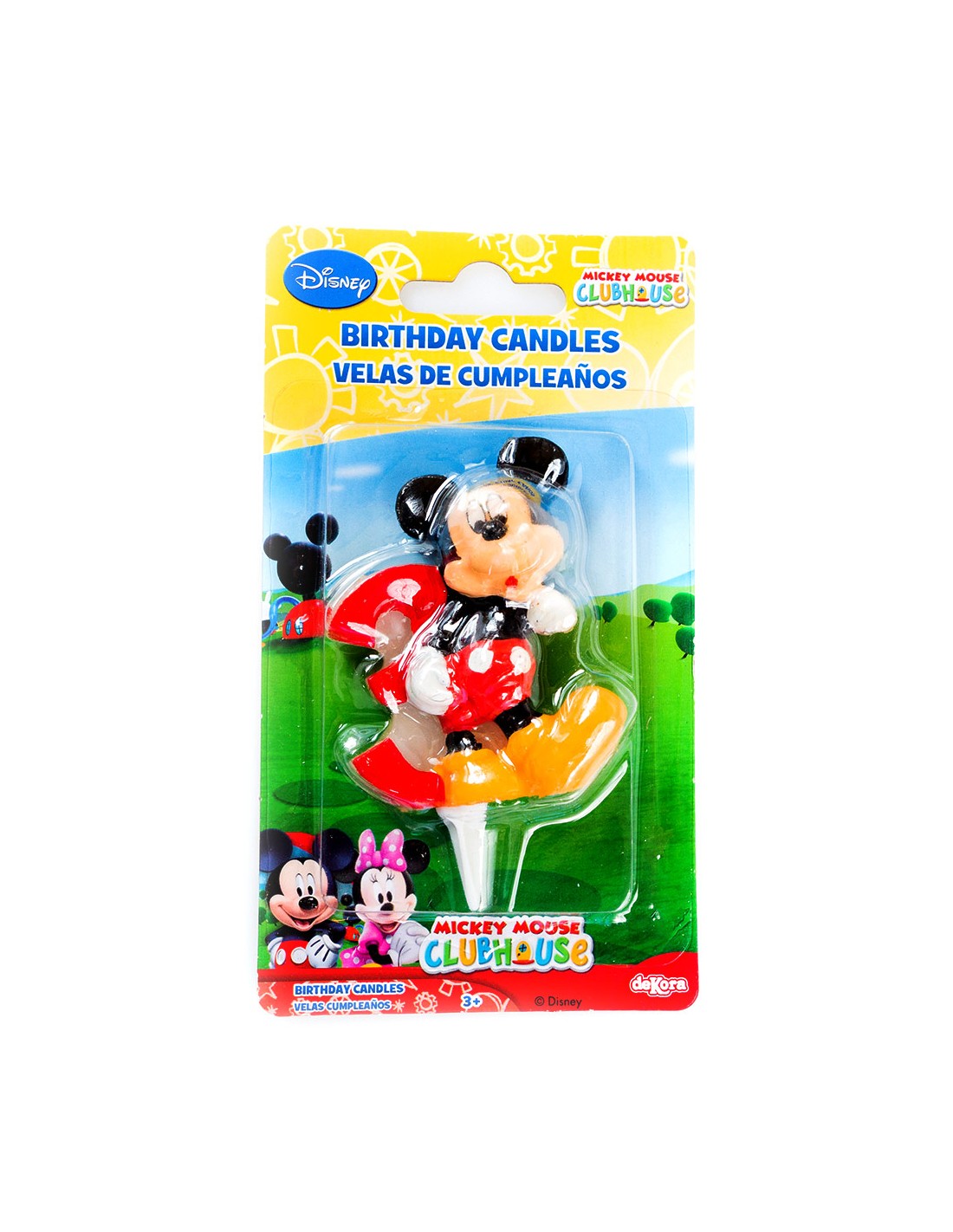 Candelina Compleanno Numero 3 Mickey Mouse