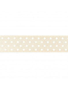 Nastro Doppio Raso Pois 10 mm 2