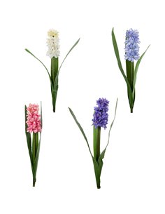 Fiore Artificiale Giacinto Colori Assortiti | H 45 Cm (12 PZ) 2