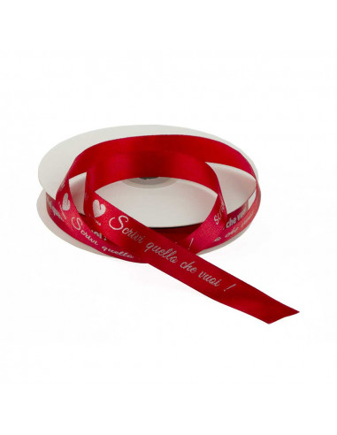 Nastro Raso Gutermann Rosso Scuro 9 mm | Panini Tessuti e Tendaggi