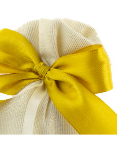 Sacchetto Bomboniera Con Scatola Lurex Oro (10 PZ) 2