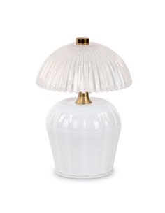 Lampada In Vetro Bianca Con Scatola  2