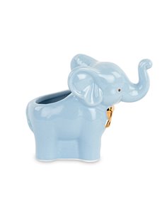 Elefantino Cachepot Azzurro Con Shopper  2