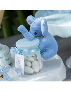 Applicazione Elefantino Azzurro Con Nastri 2