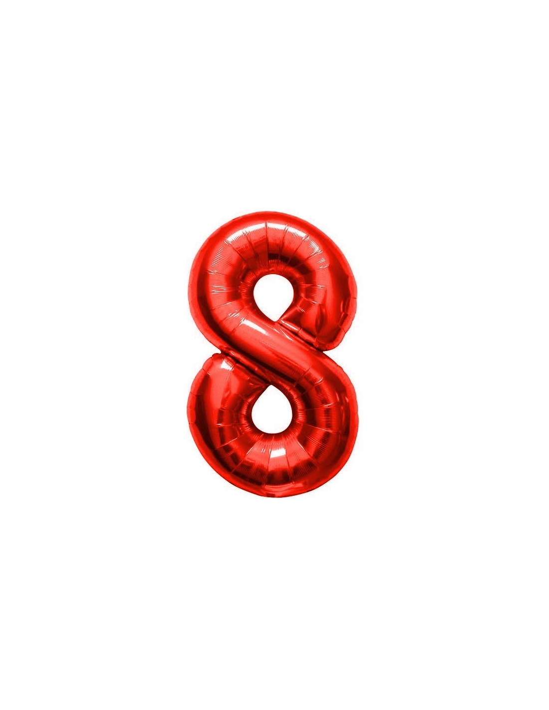 Palloncino Numero 8 Mylar Rosso 36 cm